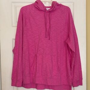 Women’s Pink Lightweight Hooded Pullover, New
